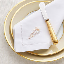 Load image into Gallery viewer, Sibona Cone Shell Hand-embroidered Dinner Napkin