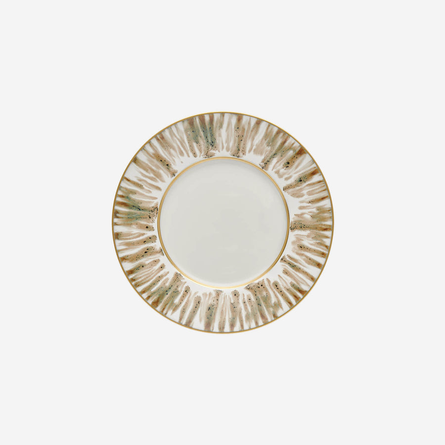 Jaune de Chrome Ecaille Creme Dessert Plate