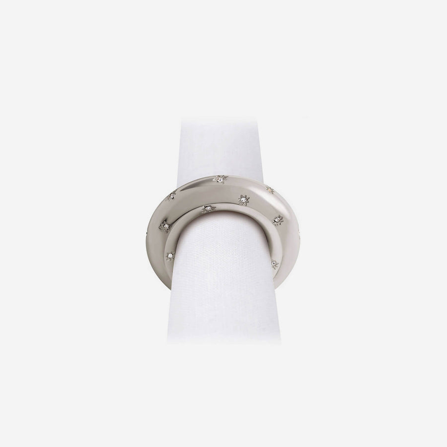 L'Objet Stars Platinum Napkin Ring - Set of 4