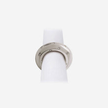 Load image into Gallery viewer, Stars Set of 4 Platinum Napkin Rings