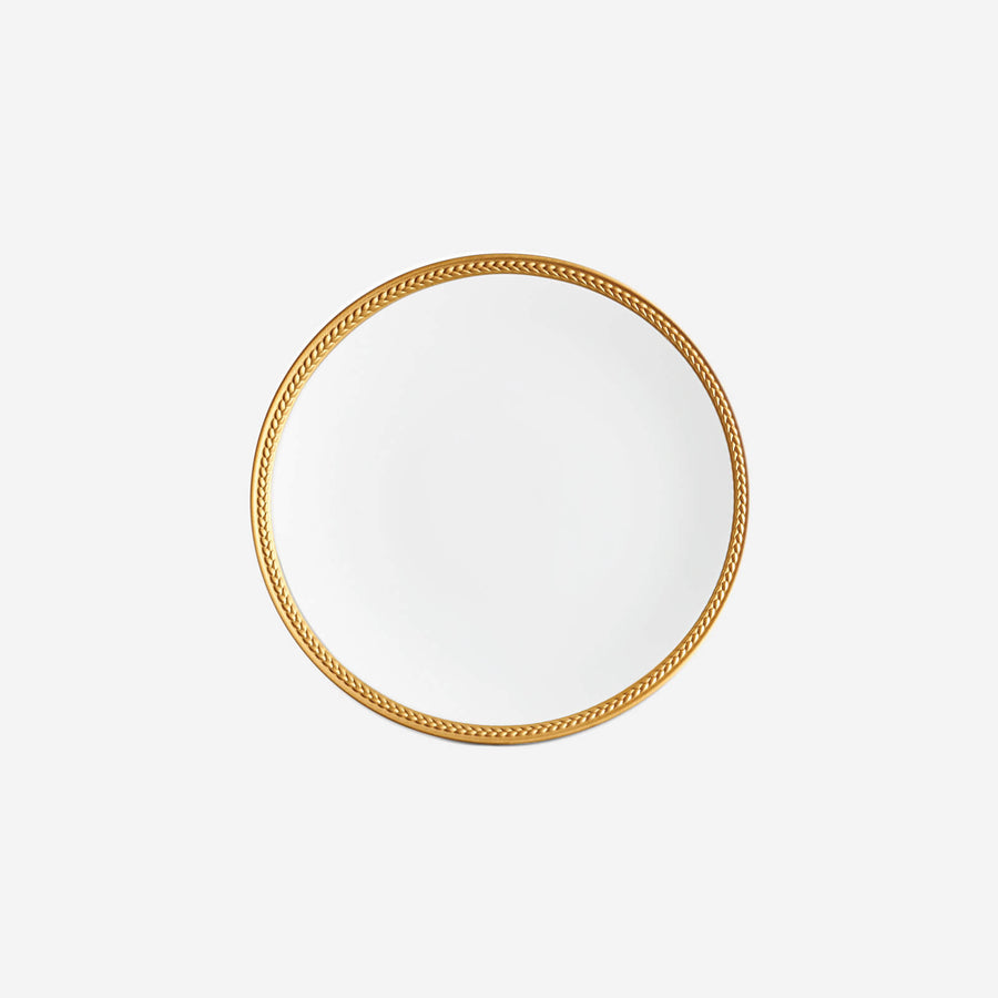 L'Objet Soie Tressée Gold Dessert Plate