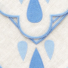 Load image into Gallery viewer, Set of Four Blue Drops Dinner Napkins bonadea