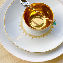 Load image into Gallery viewer, Iris Dessert Plate Gold