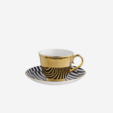 Load image into Gallery viewer, Richard Brendon Patternity Warp Teacup & Saucer - BONADEA