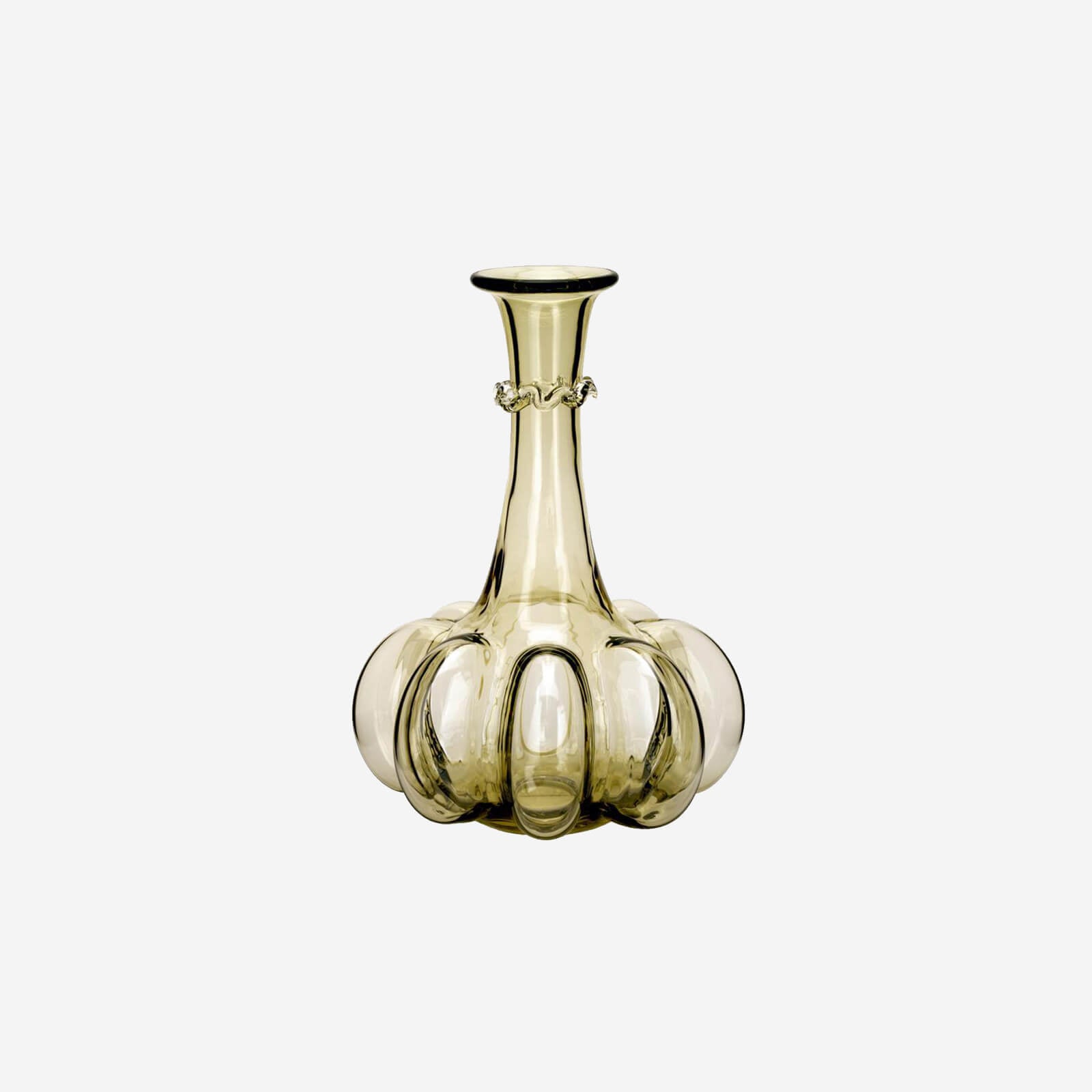 Theresienthal | Pumpkin Crystal Carafe in Antique Green | Bonadea