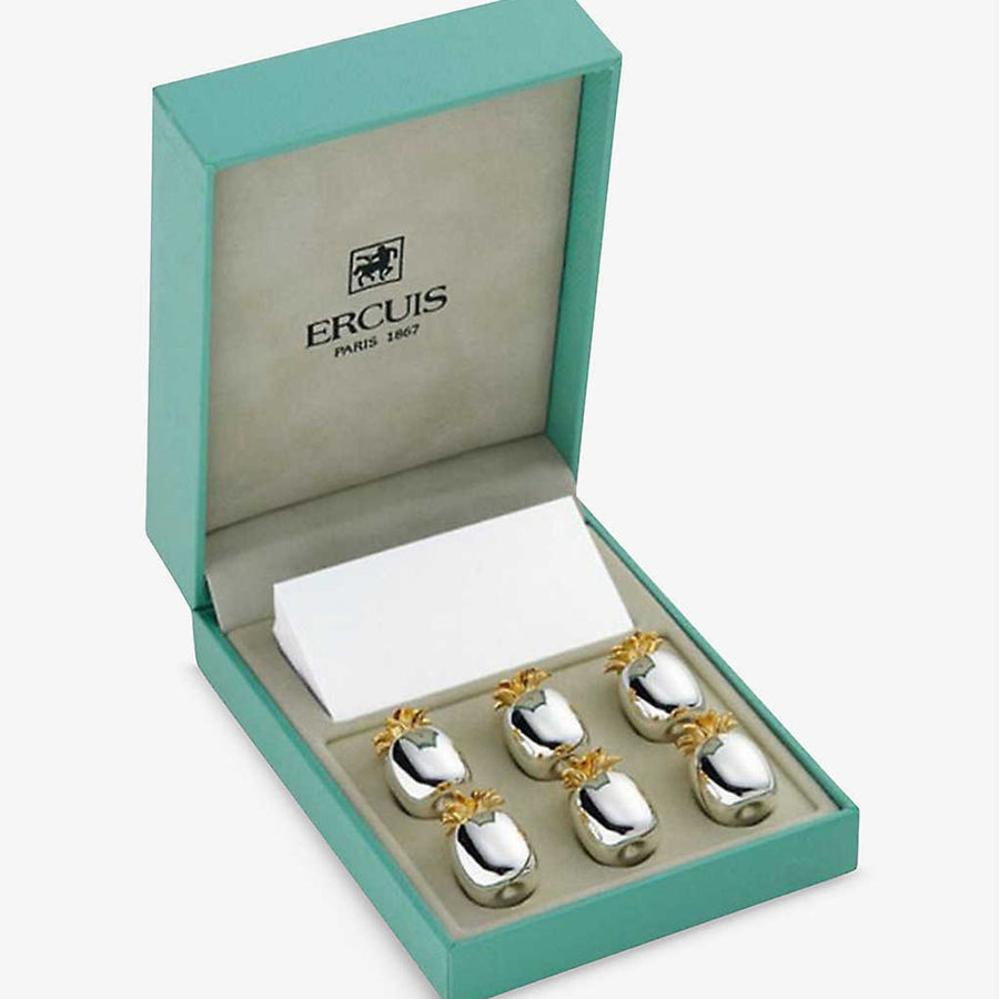 Ercuis Pineapple Place Card Holders - Set of 6