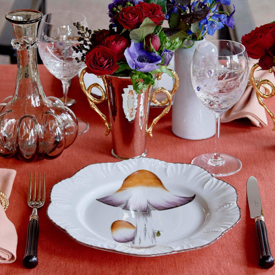 Alberto Pinto Les Champignons Dessert Plates - Set of 6