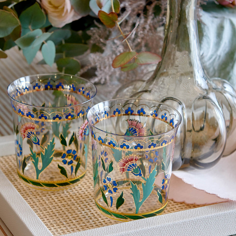 Lobmeyr Handpainted Persian Flower No. 3 Tumbler