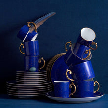 Load image into Gallery viewer, Lapis Teacup and Saucer - Set of 2
