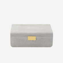 Load image into Gallery viewer, Modern Shagreen Jewellery Box Large - Dove