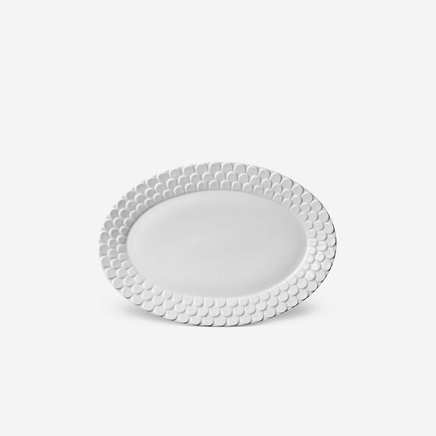 L'Objet Aegean White Oval Platter
