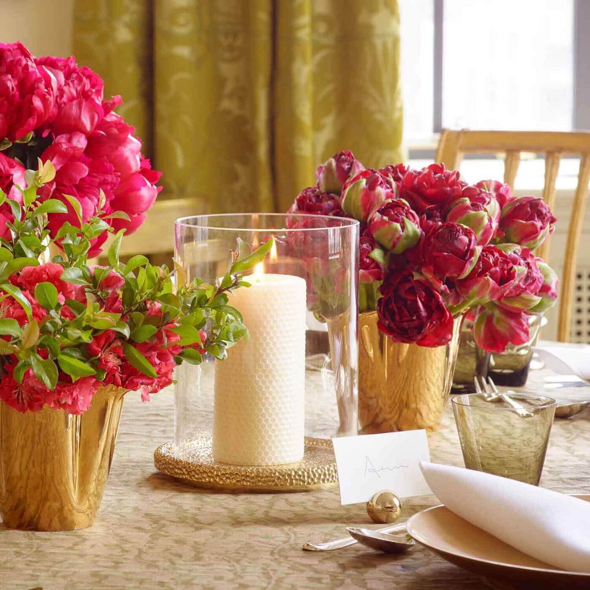 Bonadea Aerin Tulln Glass Hurricane Lantern