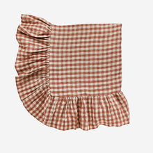 Load image into Gallery viewer, Wes Gingham Frill Tablecloth Blush