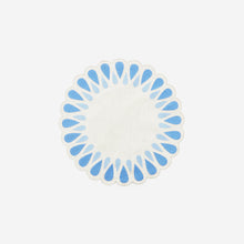 Load image into Gallery viewer, los encajeros blue drops blue and white placemat
