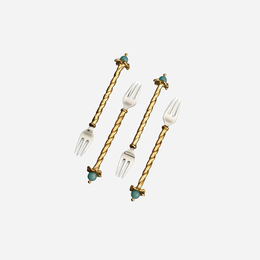 L'Objet Venise Set of Four Dessert Forks