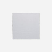 Load image into Gallery viewer, Weissfee Riva White & Silver Hand-embroidered Napkin