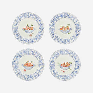 Basket with Pomegranates Dinner Plates - Set of 4