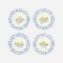 Load image into Gallery viewer, Basket with Lemons Dinner Plates - Set of 4
