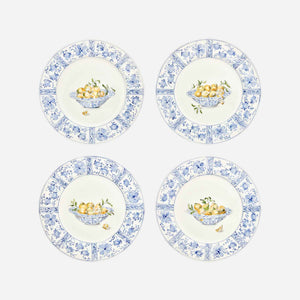 Basket with Lemons Dinner Plates - Set of 4