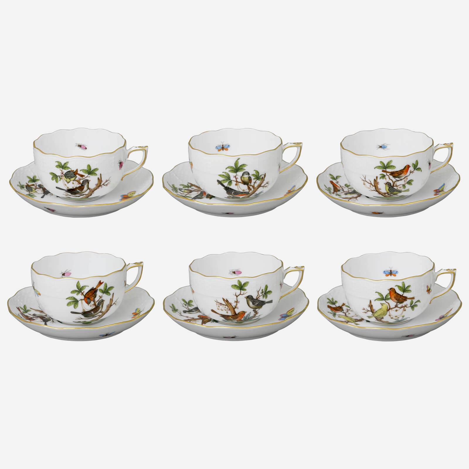 ヘレンド　豪華セット　高級　Herend Rothschild Bird Rothschild Bird Herend Porcelain - (RO) - Herend Austria