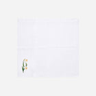Spring Flower Embroidered Dinner Napkin - Set of 4