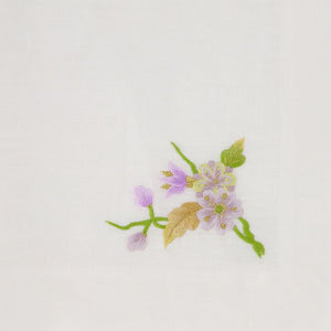 Lilac Flower & Butterfly Tea Napkin - Set of 2