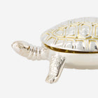 Silver and Gold Vermeil Turtle Salt Cellar with Spoon