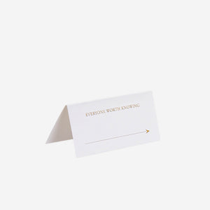 Everyone Worth Knowing Place Cards