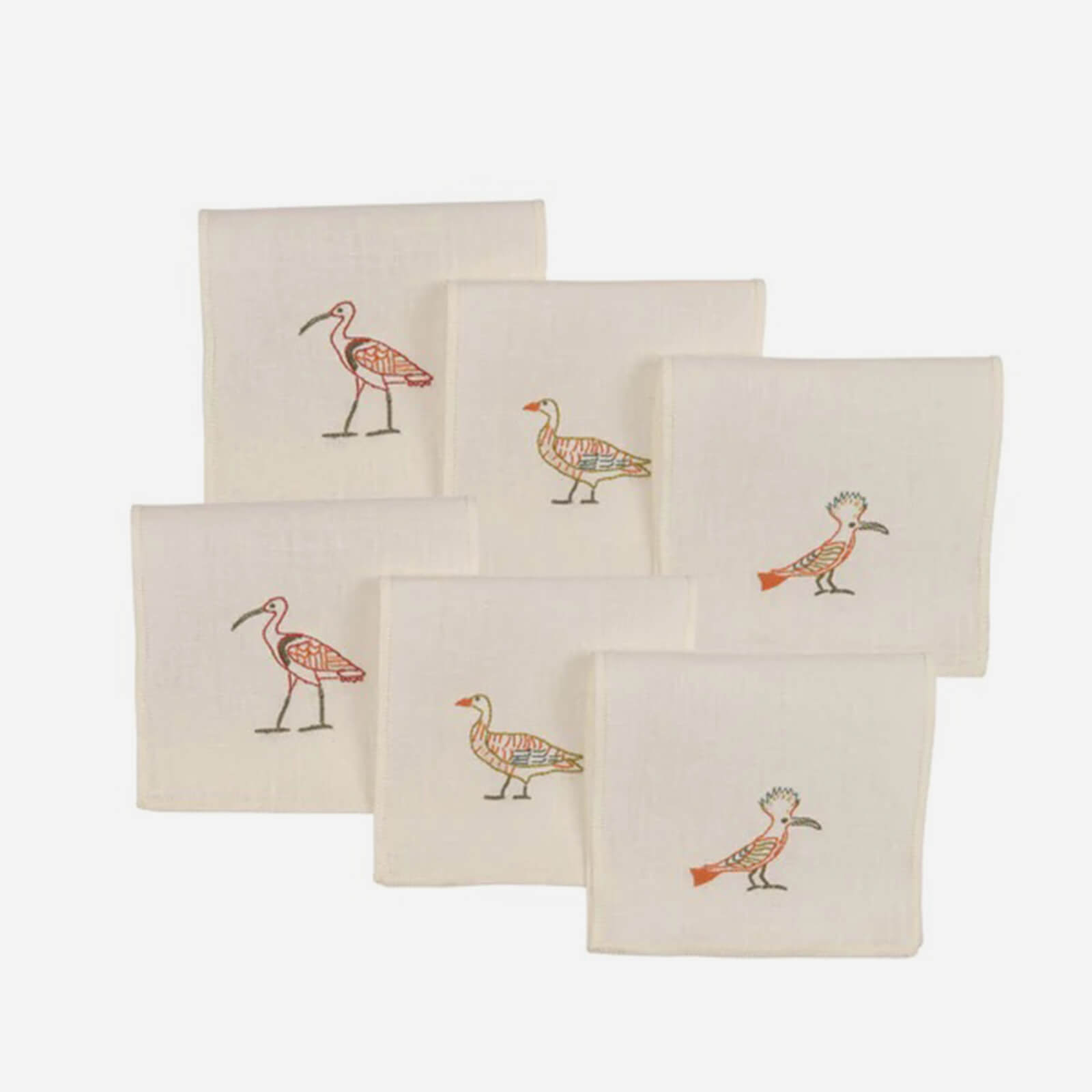 Birdlife Cocktail Napkin - Set of 6