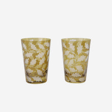 Load image into Gallery viewer, Oak Leaves Large Tumbler Taupe - Set of 2
