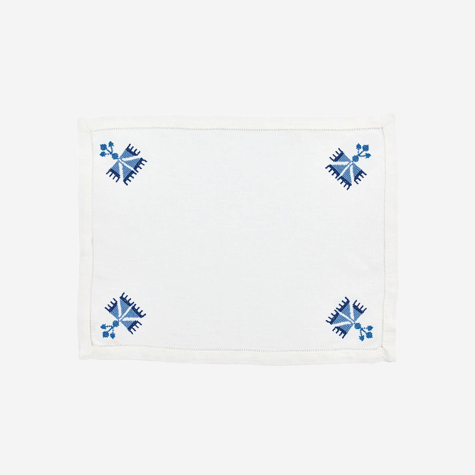 Ottoman Carnation Placemat Blue