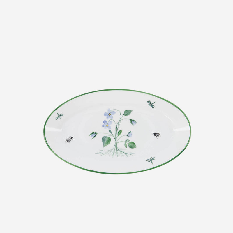 Botanique Violet Oval Platter Small