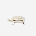 Silver and Gold Vermeil Turtle Salt Cellar with Spoon