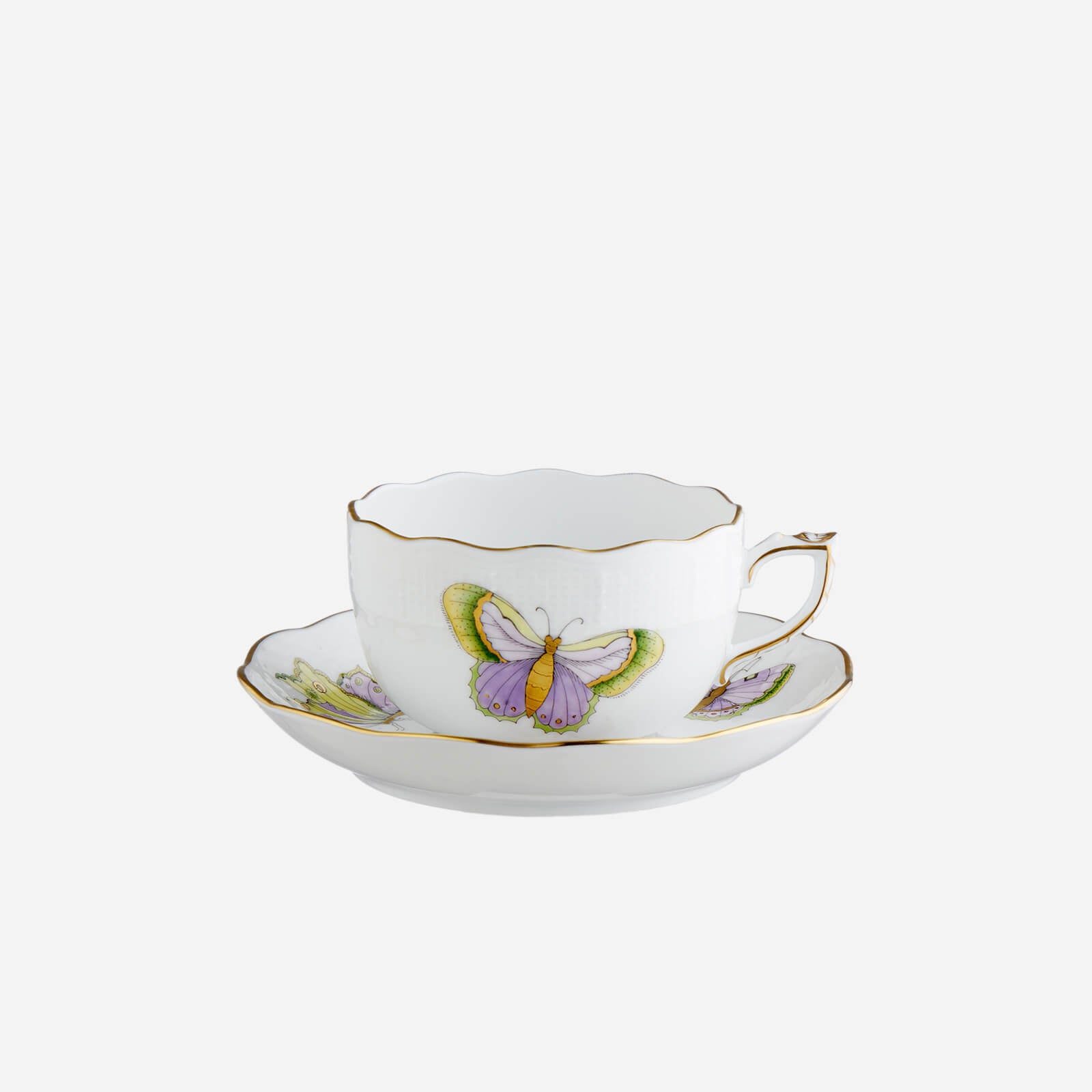 T&S Royal Garden Butterfly Teacup & Saucer
