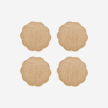 Load image into Gallery viewer, Scallop Coaster Sand - Set of 4
