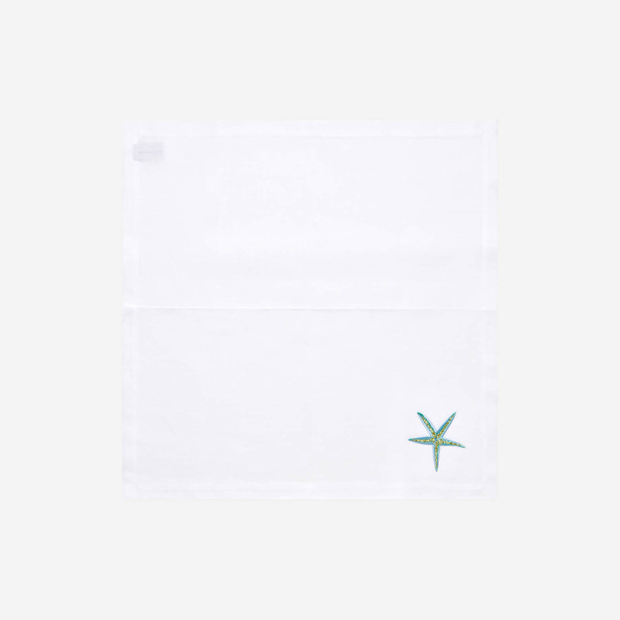 Marie de Fels Sea Star Embroidered Napkin