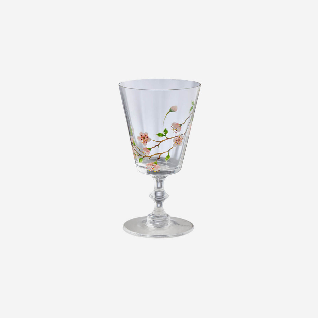 Cherry Blossom Red Wine Glass