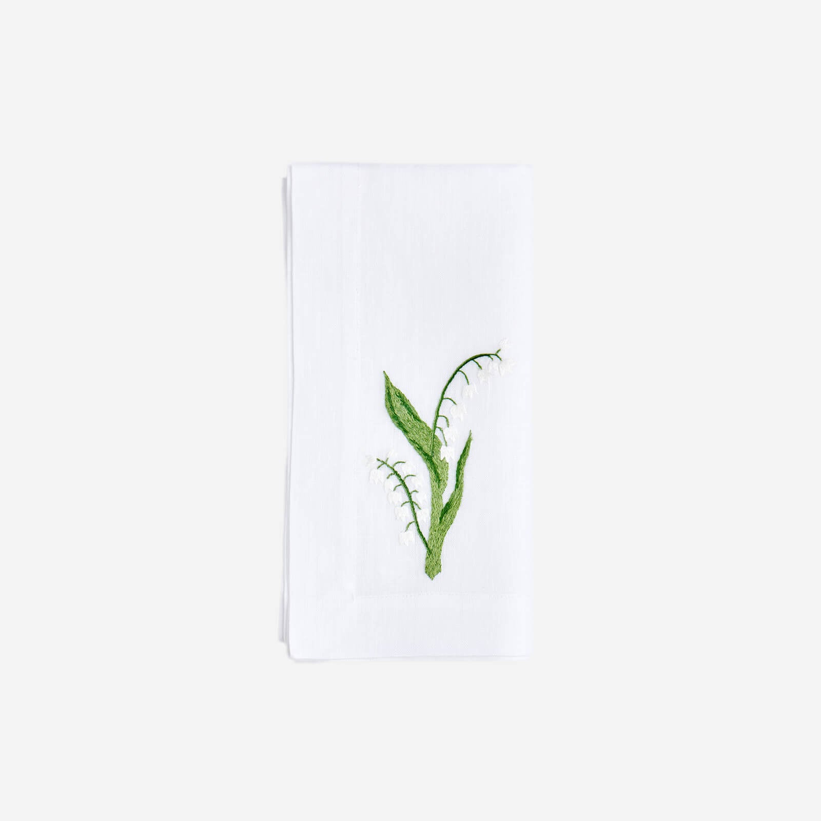 Spring Flower Embroidered Dinner Napkin - Set of 4