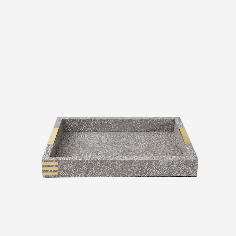 Christie Desk Tray Barley Shagreen