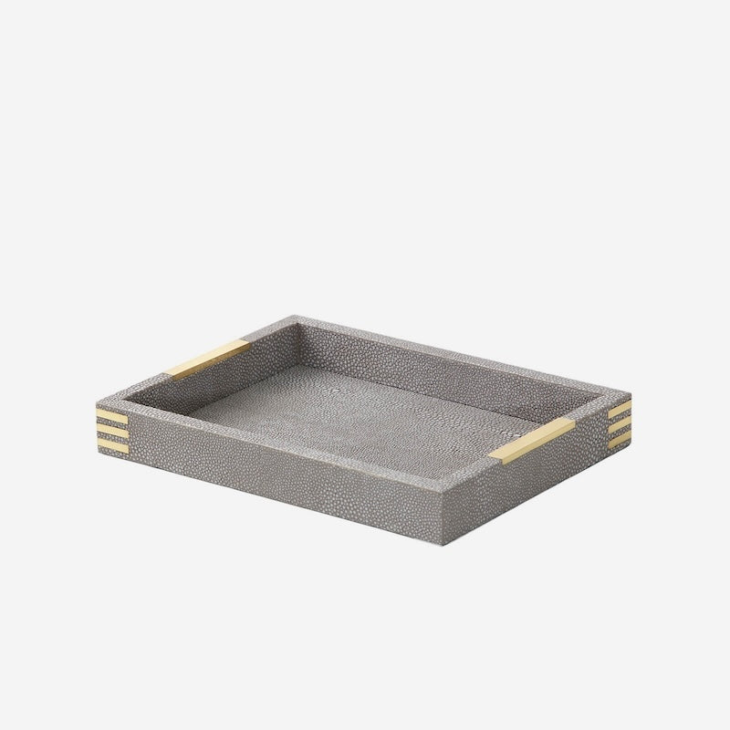 Christie Desk Tray Barley Shagreen