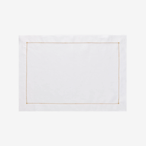 Infinity Hemstitch Gold Placemat