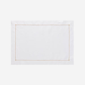 Infinity Hemstitch Gold Placemat