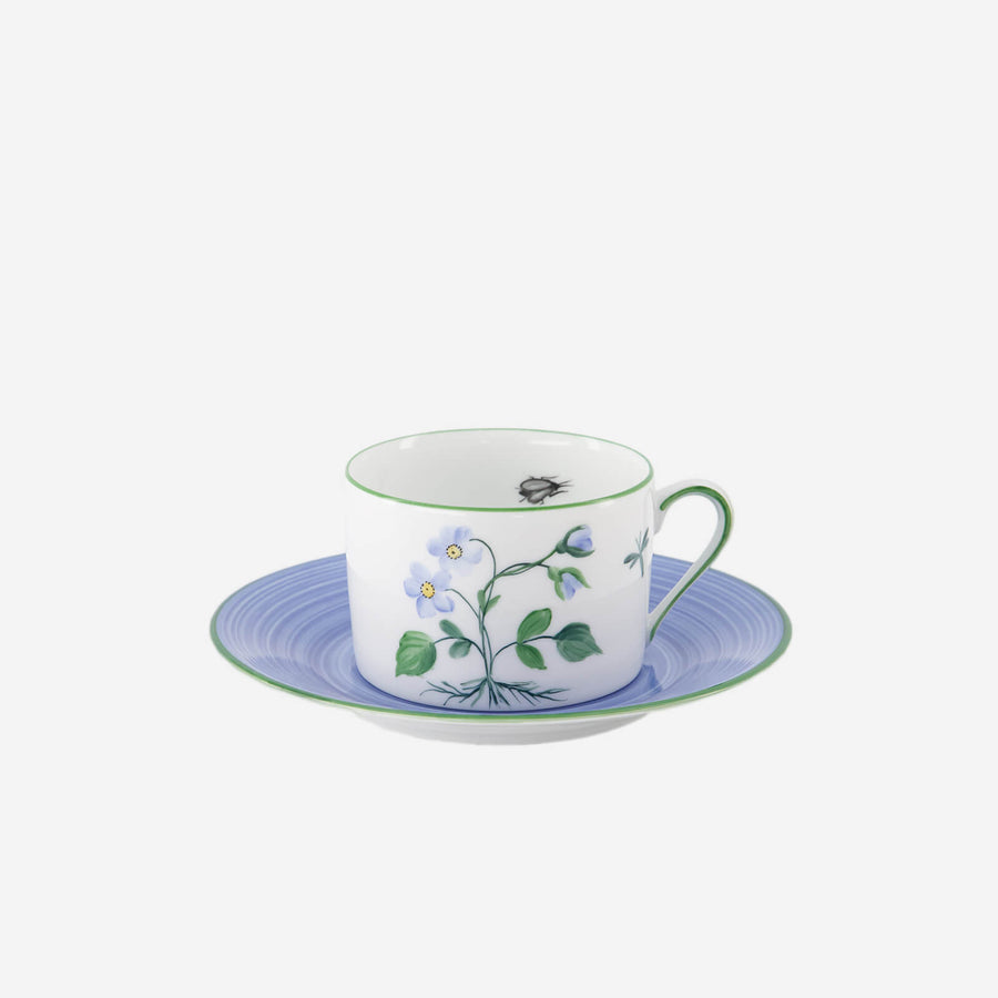 Marie Daâge Botanique Violet Teacup & Saucer