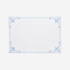 Blue Thistle Scalloped Placemat