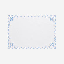 Load image into Gallery viewer, Blue Thistle Scalloped Placemat
