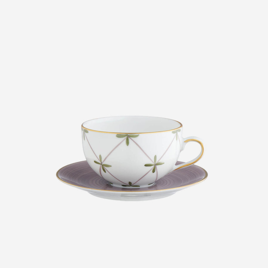 Marie Daâge Tambourin Teacup & Saucer - Set of Four