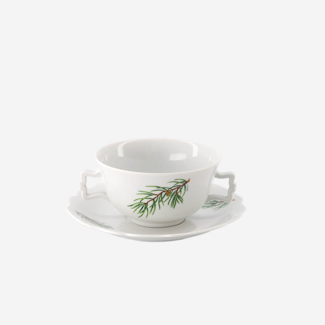 Pine Branches Consommé Cup & Saucer