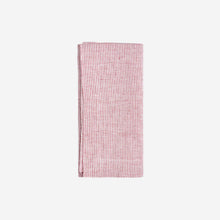 Load image into Gallery viewer, Candy Raspberry Striped Dinner Napkin
