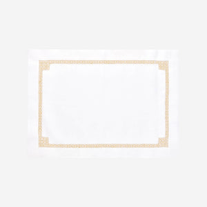 Daisy Chain Hemstitch Gold Placemat