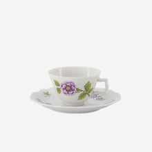 Load image into Gallery viewer, Lilac Floral Bouquets Espresso Cup &amp; Saucer - Peony
